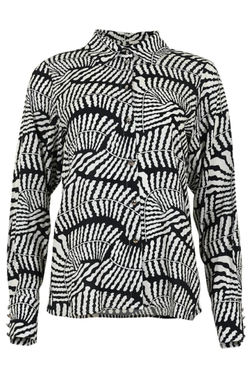Maicazz Blouse PANOS BLOUSE FA25 20 007 OFF WHITE LEAVES
