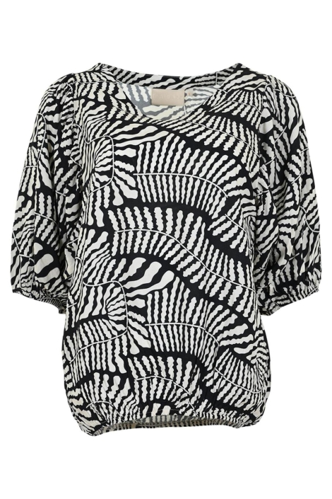 Maicazz zwarte dames blouse | Vooraanzicht