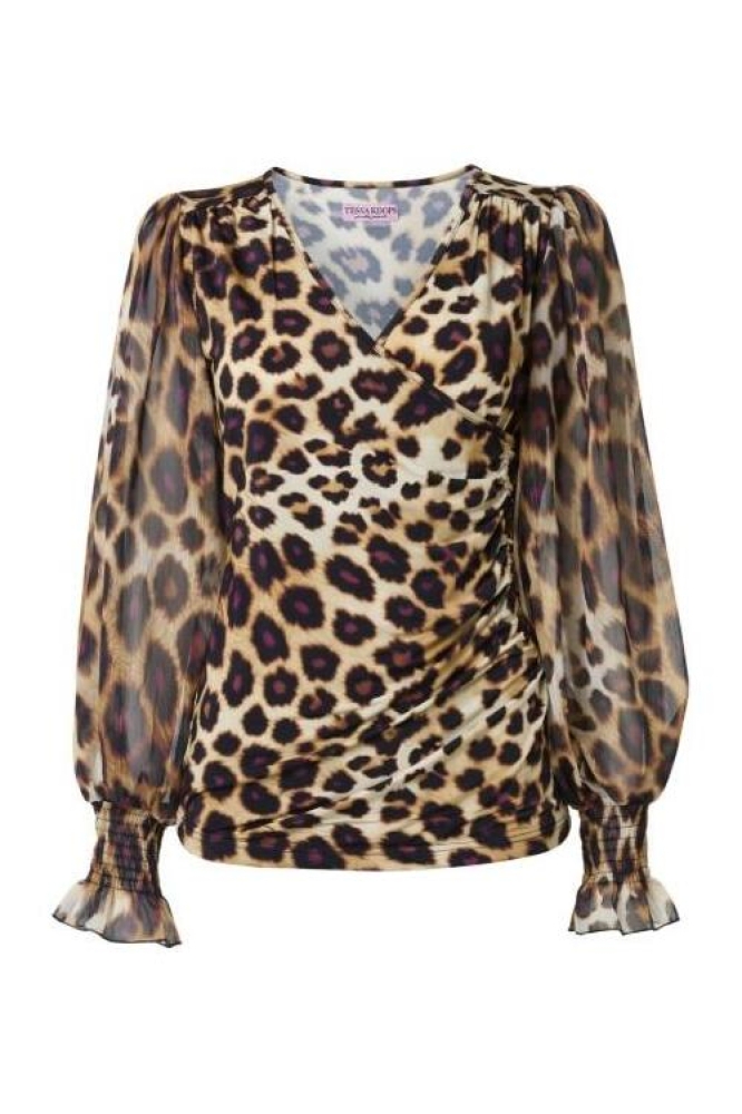 Tessa Koops multi color dames blouse | Vooraanzicht