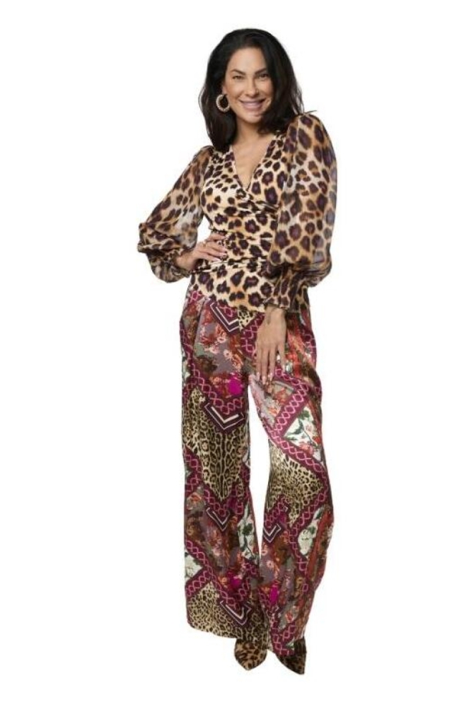 Tessa Koops multi color dames blouse | Model