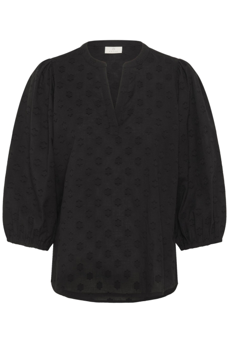 Kaffe zwarte dames blouse | Vooraanzicht