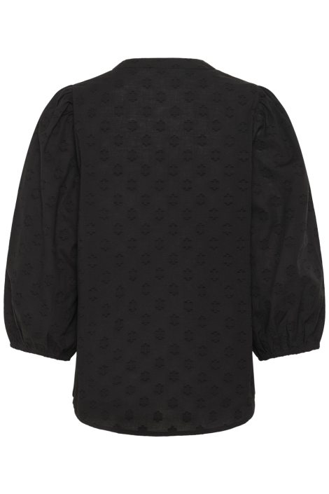 Kaffe zwarte dames t-shirt | Achteraanzicht