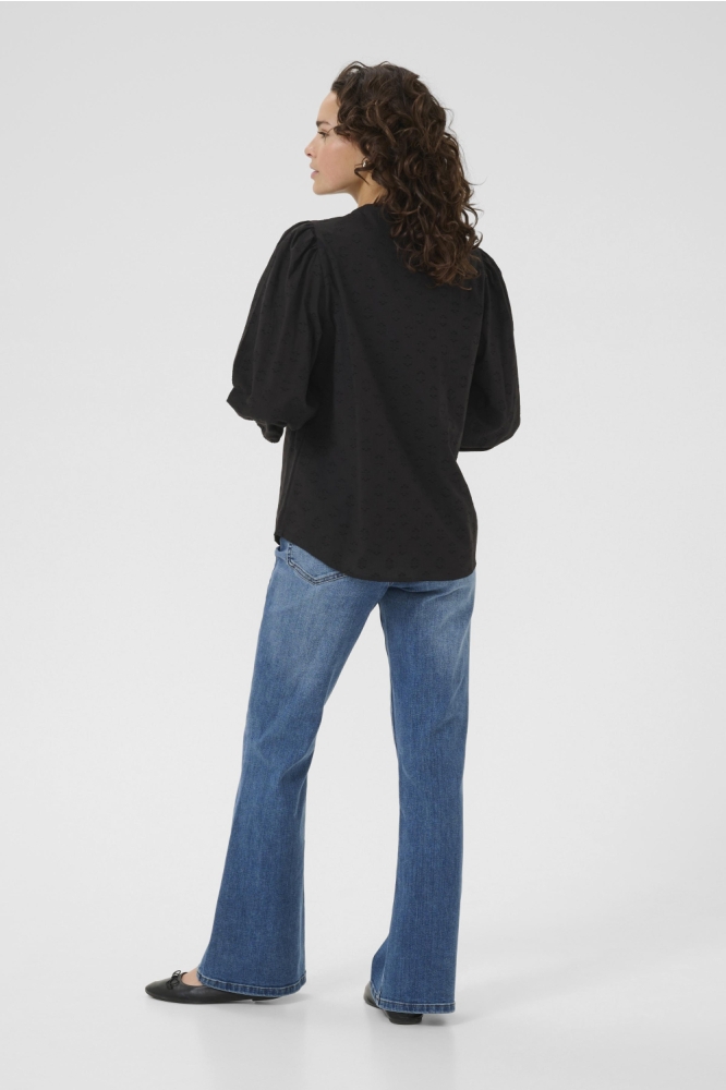 Kaffe zwarte dames blouse | Model