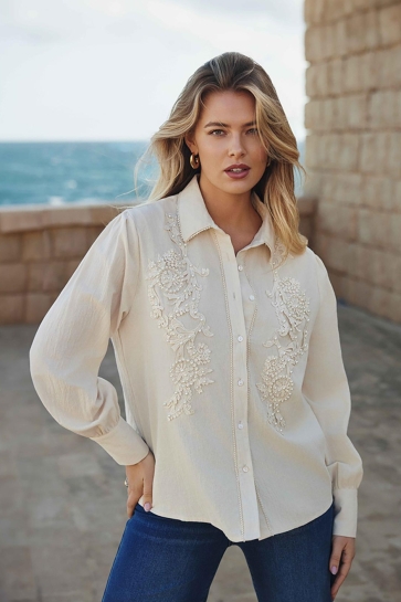 C&S The Label Blouse LINSEY BLOUSE 25NXJ04 012 ECRU