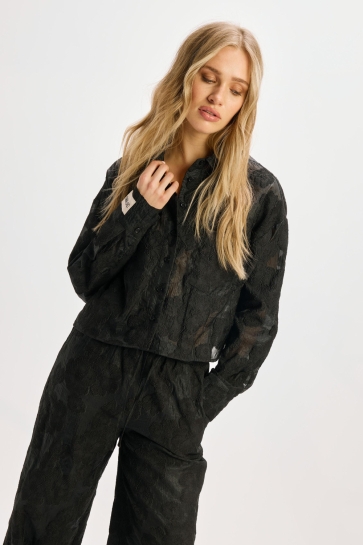 Refined Department Blouse MARY CROPPED BLOUSE R2508955703 999 BLACK