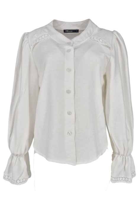 FOS Amsterdam witte dames blouse | Vooraanzicht