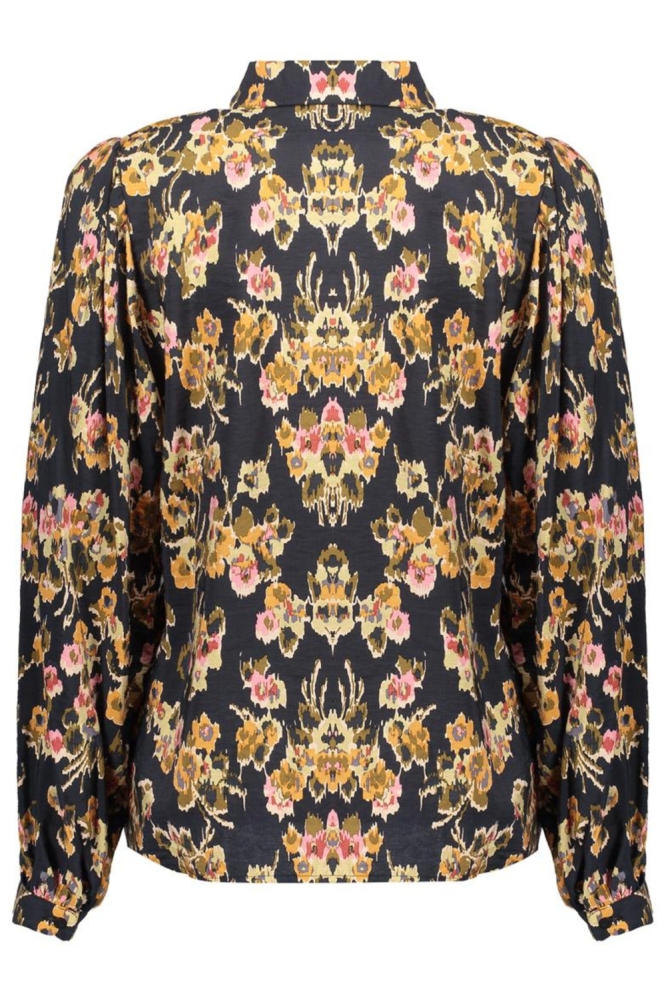 Geisha zwarte dames blouse | Vooraanzicht