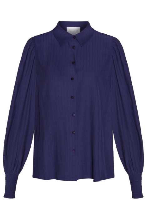 SisterS point blauwe dames blouse | Vooraanzicht
