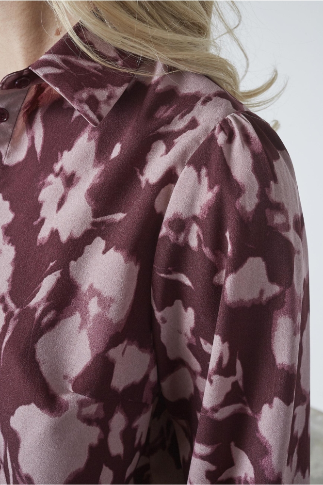 SisterS point bordeaux dames blouse | Close up