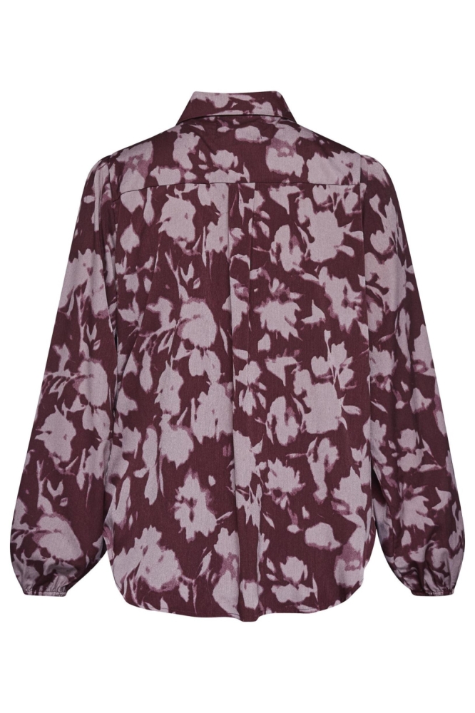 SisterS point bordeaux dames blouse | Achteraanzicht