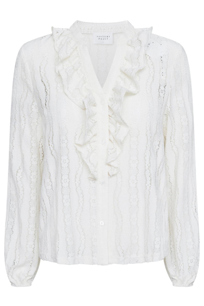 SisterS point ecru dames blouse | Vooraanzicht