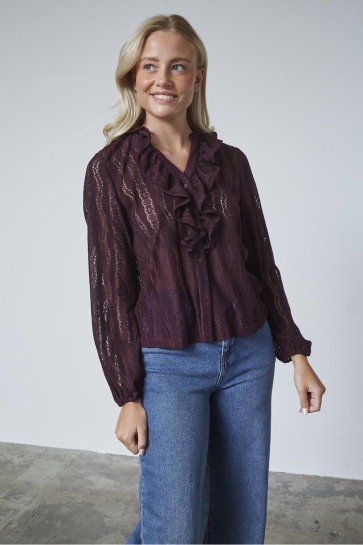 SisterS point Blouse EINA V SH 18807 D. BORDEAUX