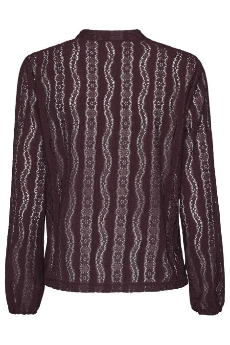 SisterS point bordeaux dames blouse | Achteraanzicht