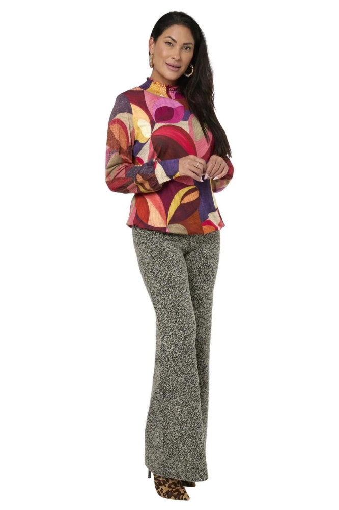 Tessa Koops multi color dames blouse | Model