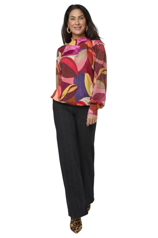 Tessa Koops multi color dames blouse | Model