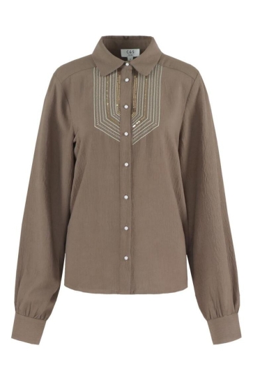 C&S The Label LINDA BLOUSE 25WBC08 004 Bronze