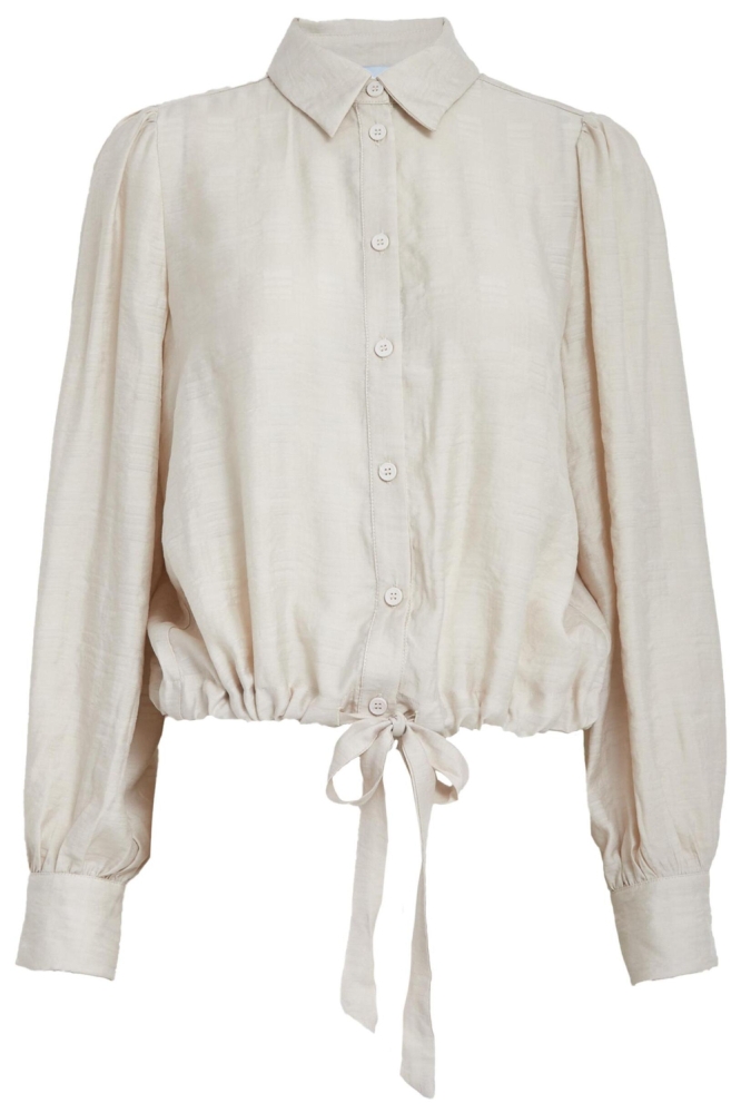 Minus beige dames blouse | Vooraanzicht