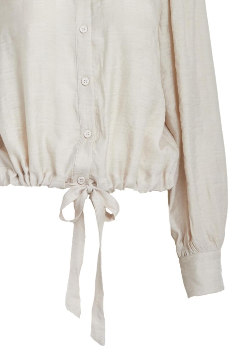 Minus beige dames blouse | Close up