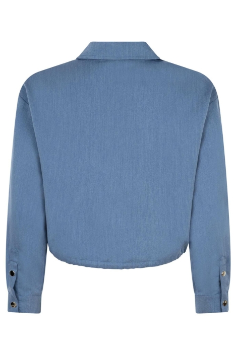 Ydence blauwe dames blouse | Achteraanzicht