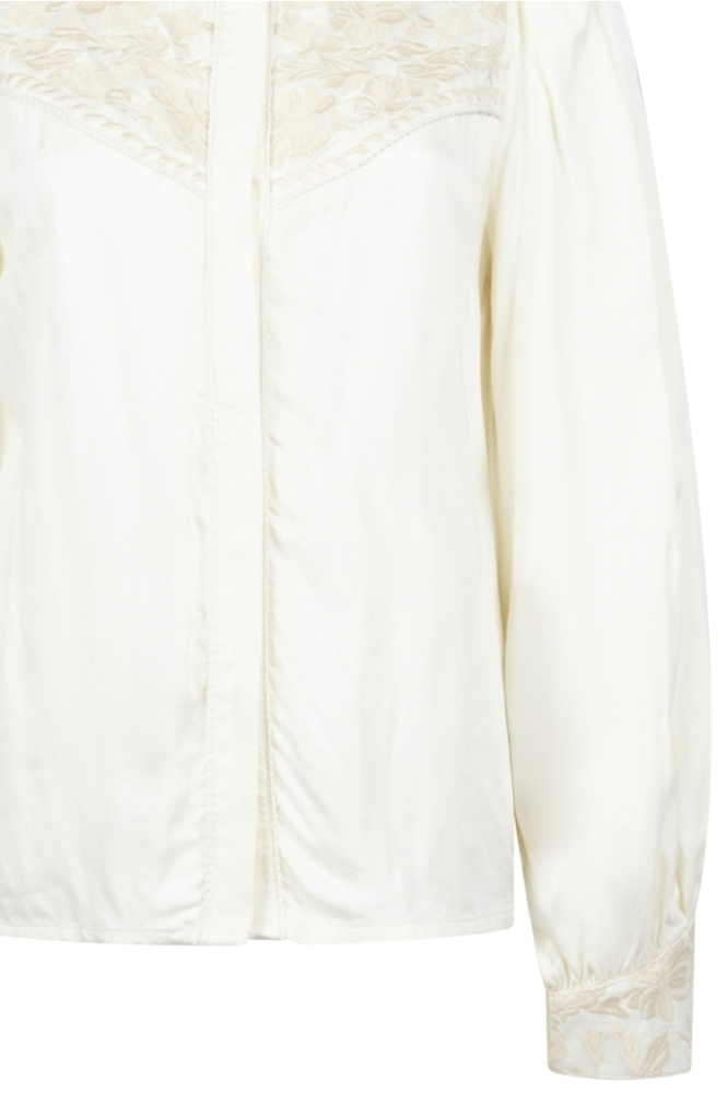 Aaiko ecru dames blouse | Close up