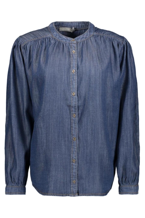 Geisha blauwe dames blouse | Vooraanzicht