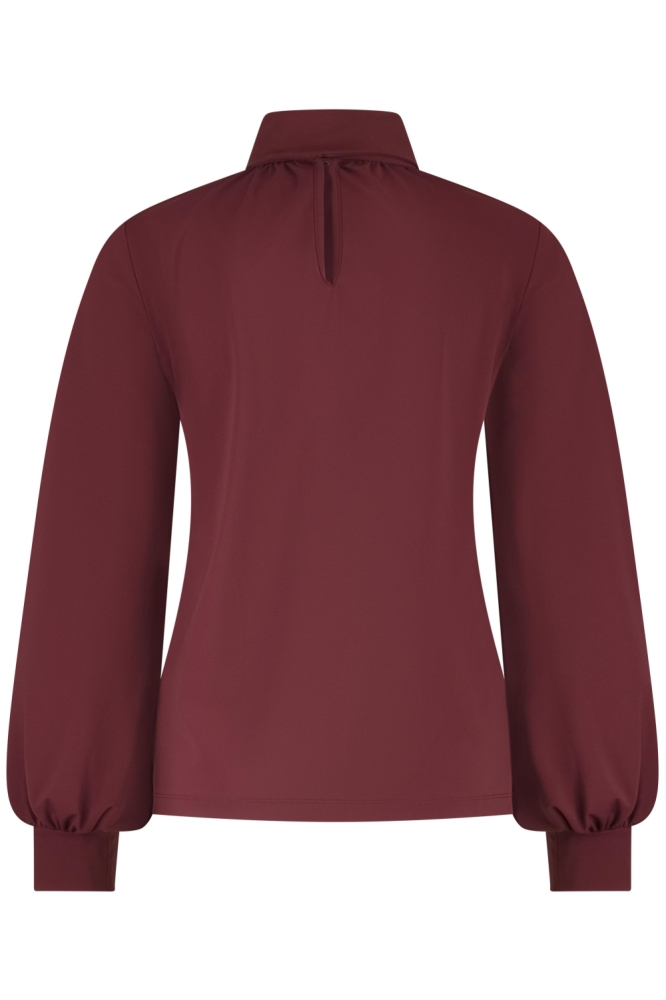 Lady Day bordeaux dames blouse | Achteraanzicht