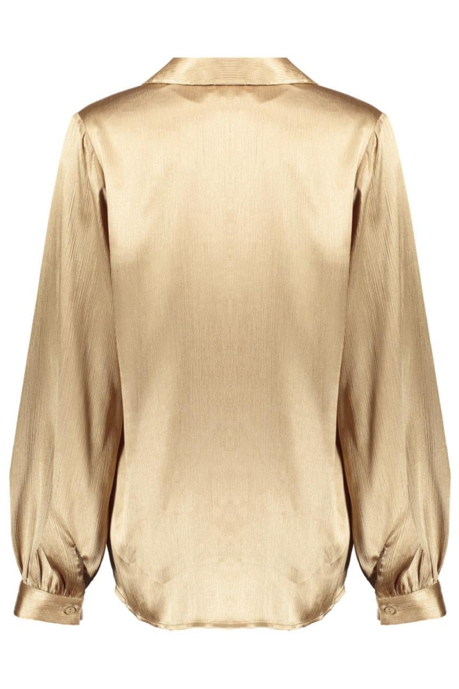 Geisha gouden dames blouse | Achteraanzicht
