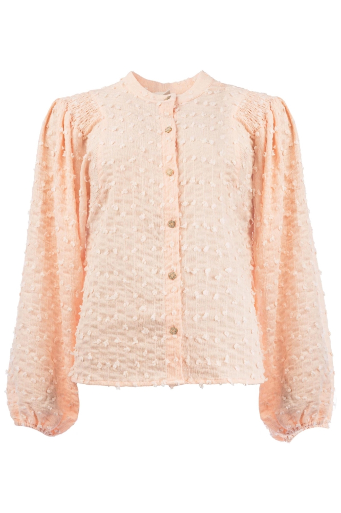 I-coni-K roze dames blouse | Vooraanzicht