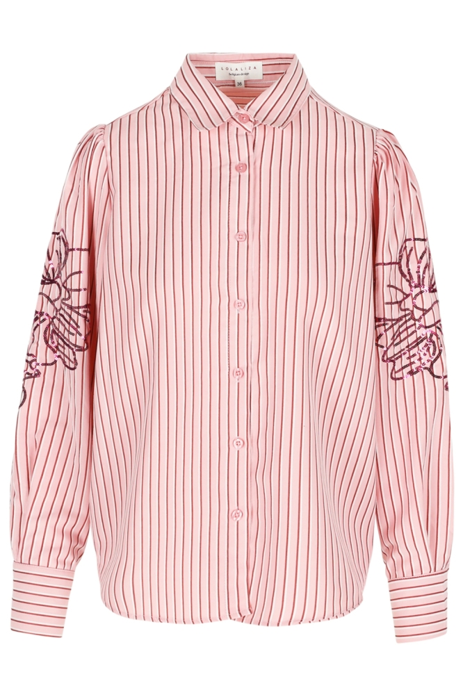 LolaLiza roze dames blouse | Vooraanzicht