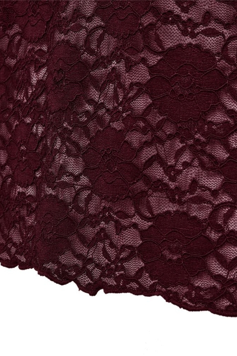 Freequent bordeaux dames t-shirt | Close up