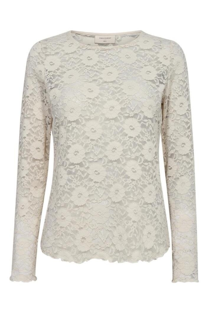 Freequent witte dames t-shirt | Vooraanzicht