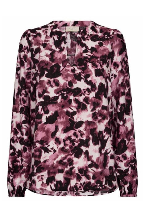 Freequent bordeaux dames blouse | Vooraanzicht