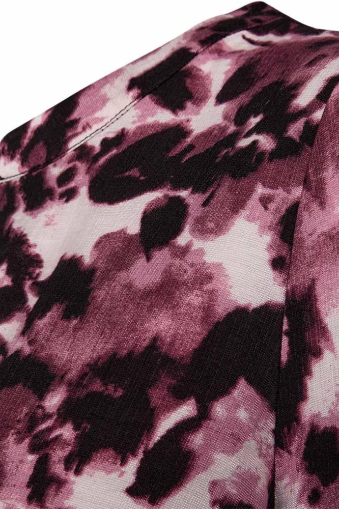 Freequent bordeaux dames blouse | Close up