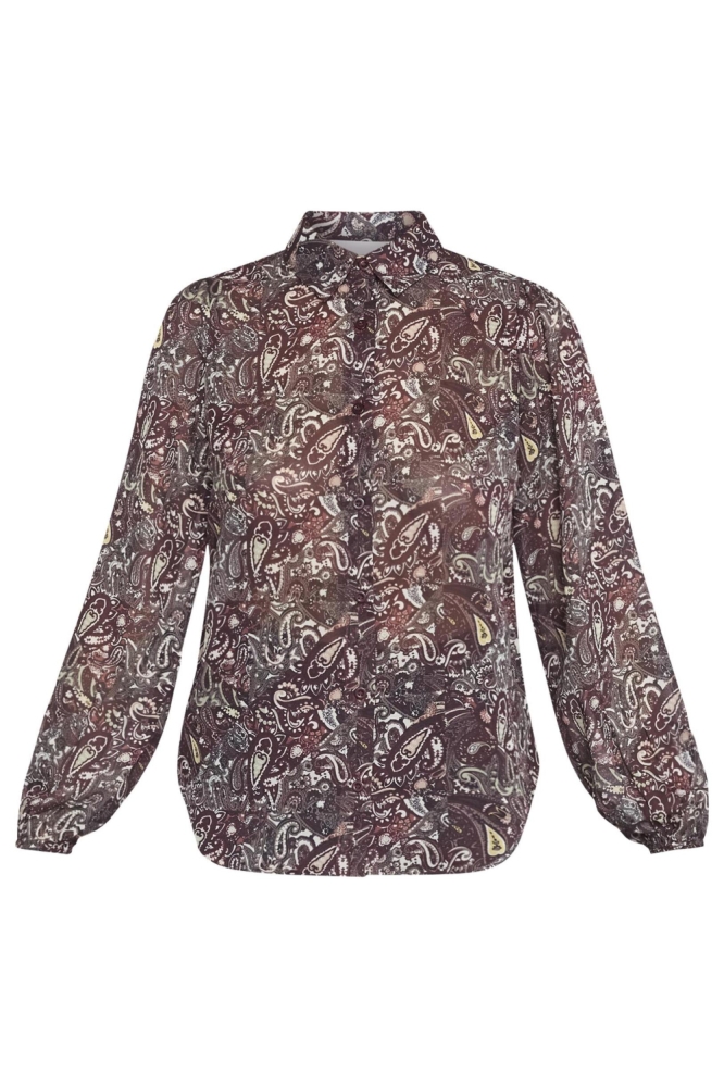 SisterS point bordeaux dames blouse | Vooraanzicht