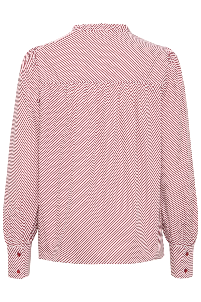 Ichi rode dames blouse | Achteraanzicht