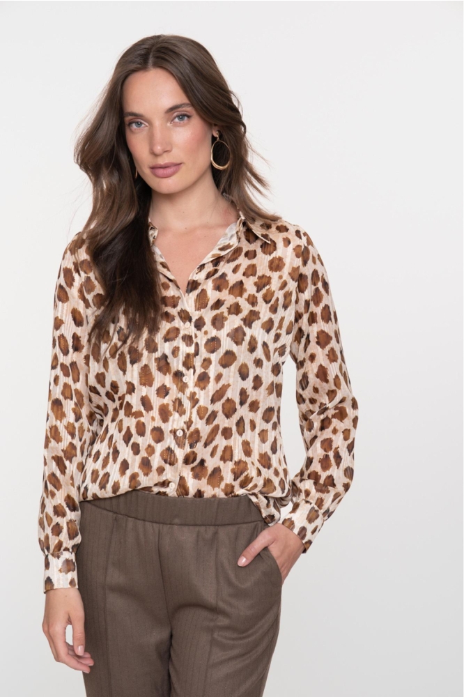 Geisha dames blouse | Model vooraanzicht