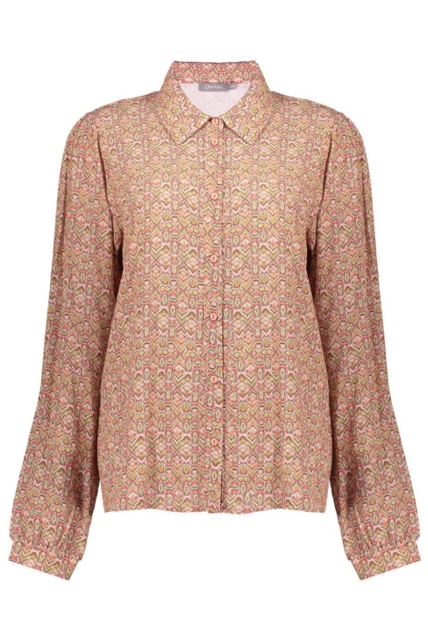 Geisha roze dames blouse | Vooraanzicht
