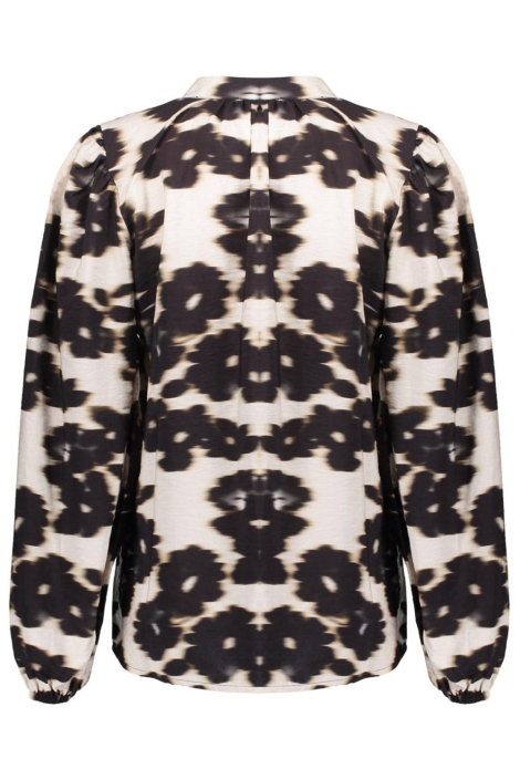 Geisha witte dames blouse | Achteraanzicht