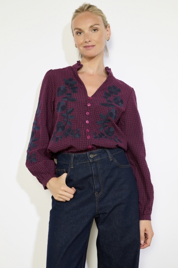 LolaLiza Blouse C ARMANDE 05702910 BORDEAUX WINE RED