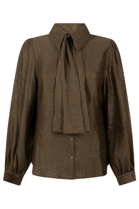 Aaiko groene dames blouse | Vooraanzicht