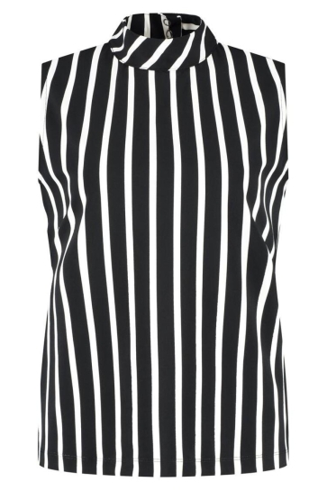 Lady Day MAUD L24 380 2943 BLACK WOOL WHITE STRIPE