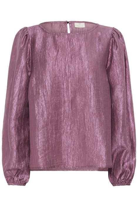 Kaffe paarse dames blouse | Vooraanzicht