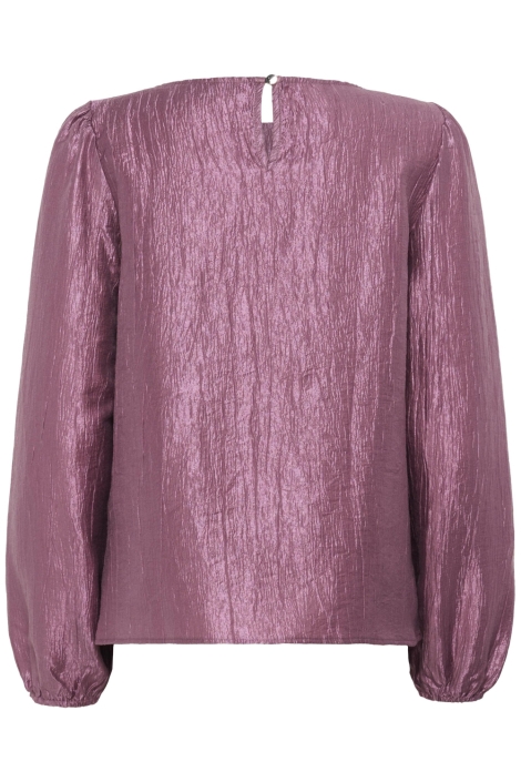 Kaffe paarse dames blouse | Achteraanzicht