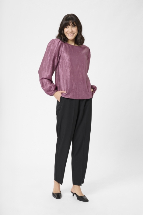 Kaffe paarse dames blouse | Model