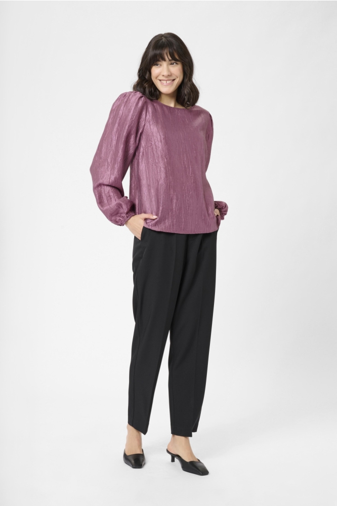 Kaffe paarse dames blouse | Model