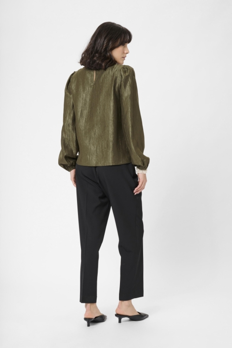 Kaffe groene dames blouse | Model