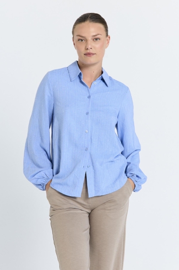 Freequent FQSHINE SHIRT FQSHINE SHIRT WEDGEWOOD MELANGE