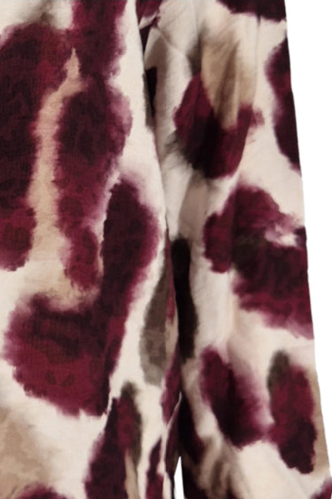 FOS Amsterdam bordeaux dames blouse | Close up