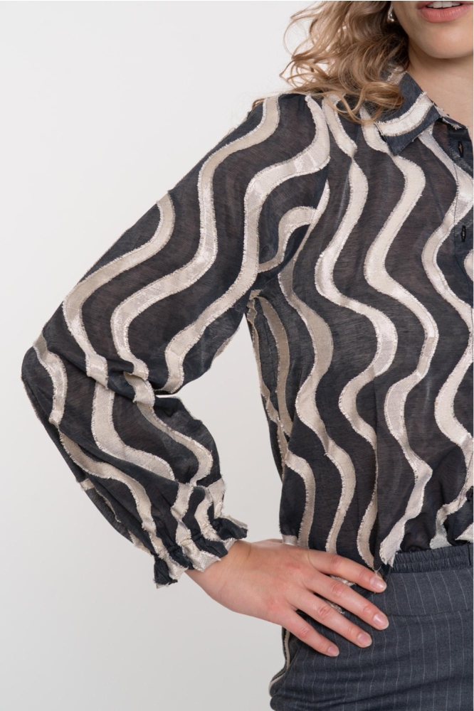 Geisha zwarte dames blouse | Unique Selling Point
