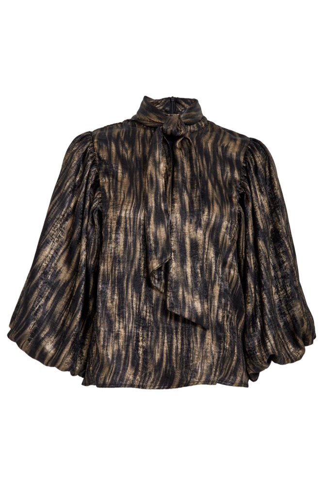 Minus zwarte dames blouse | Vooraanzicht